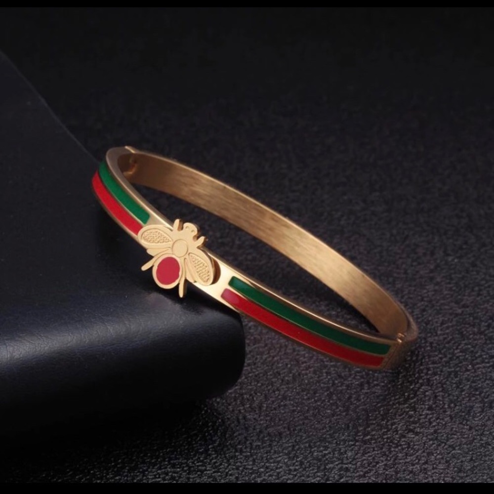 Luxury Stainless Steel Charm Bangle & Bracelet